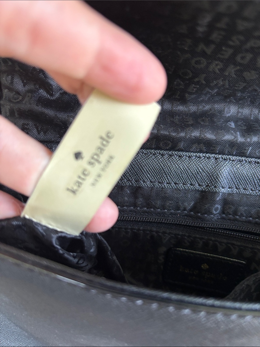 kate spade Leather Black Saffiano Chain Strap Crossbody - Picture 12 of 13